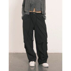 An Action A Day Parachute Pants “Skyler” Women’s Sz Medium Gray EUC